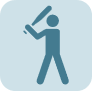 Icon: action, sports, bat